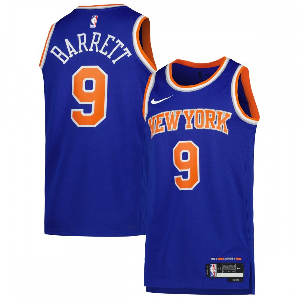 RJ Barrett New York Knicks Unisex 2022/23 Swingman Jersey - Icon Edition - Blue-Pro Kit Vault | Brand New 26/27 Sports Jerseys